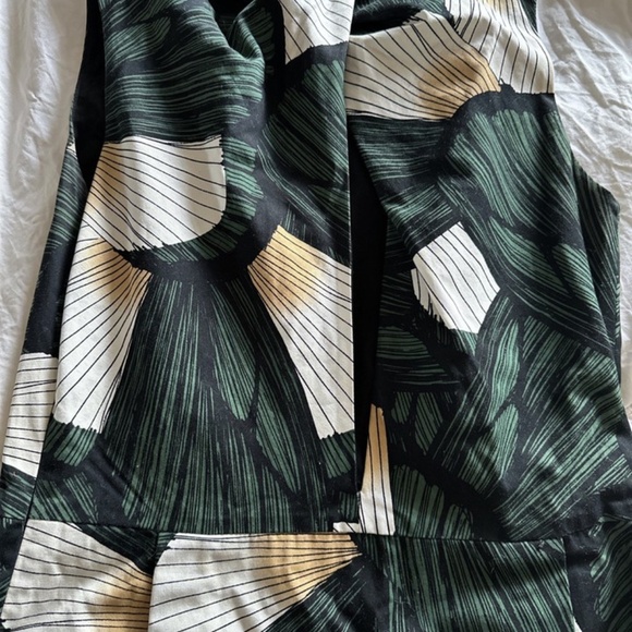 Maria Bonita Extra Lined Pleated Green Dress Keyhole Back Cutout - Picture 5 of 7